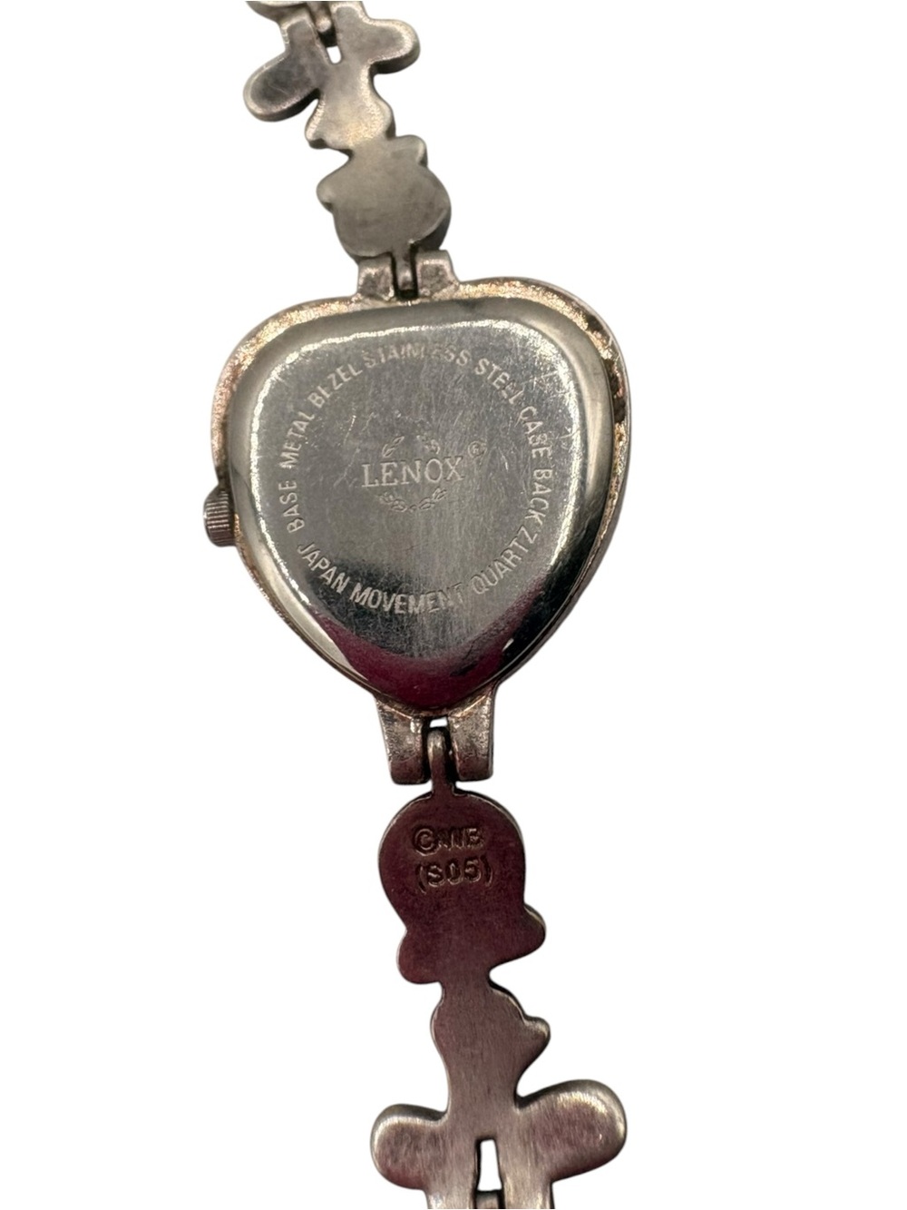 Lenox Heart-Shaped Silver-Tone Women's Bracelet Watch Tweety Bird - Picture 6 of 6